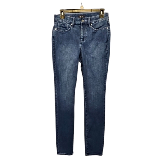 NYDJ Alina Leggings Cool Embrace Lift Tuck Technology Blue Denim Jeans Sz 4 - Picture 1 of 6